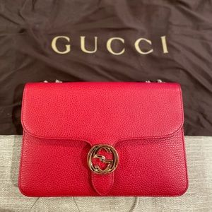 SOLD! Gucci Large Interlocking Red crossbody